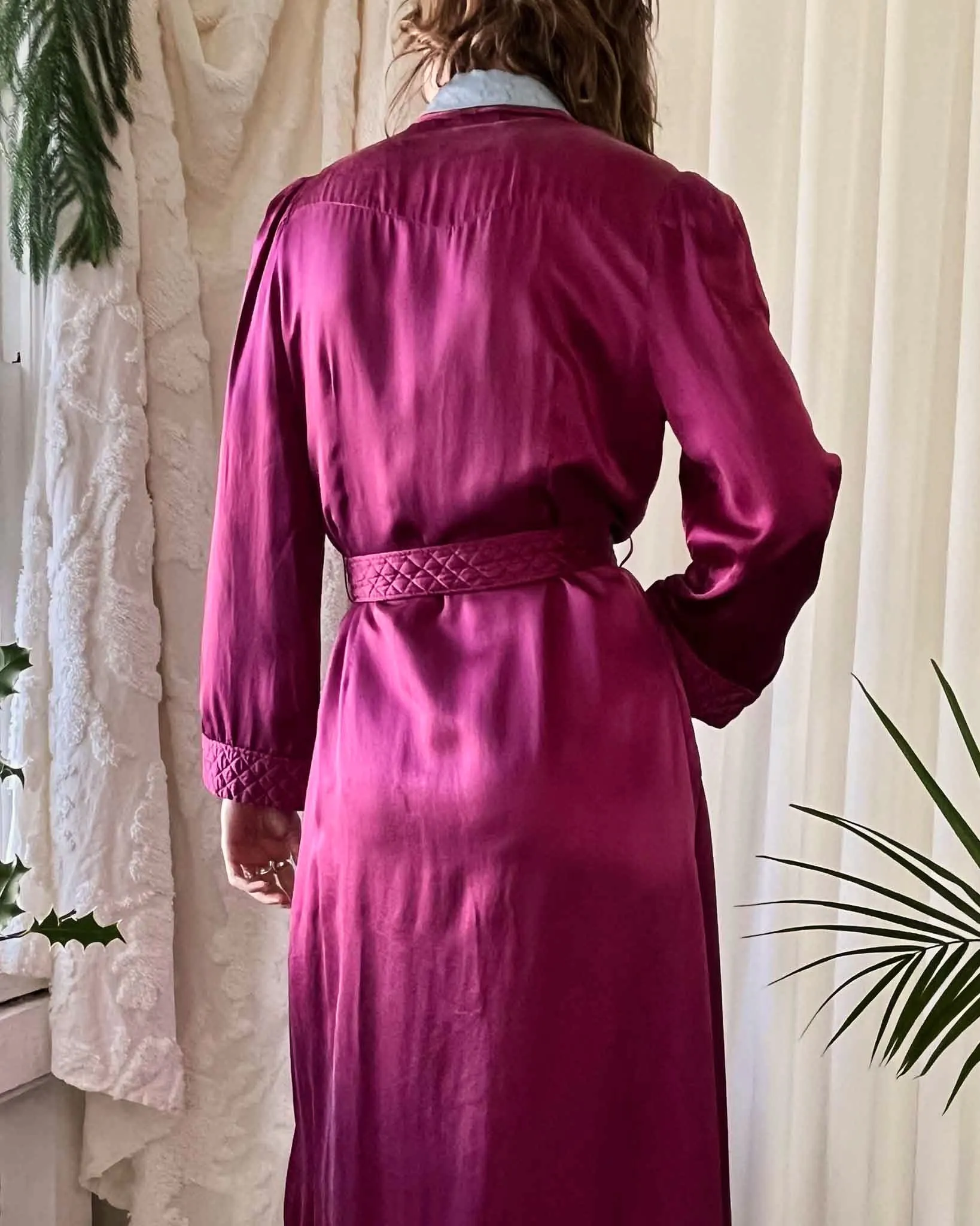 40s 4pc Satin Lounge Set | L