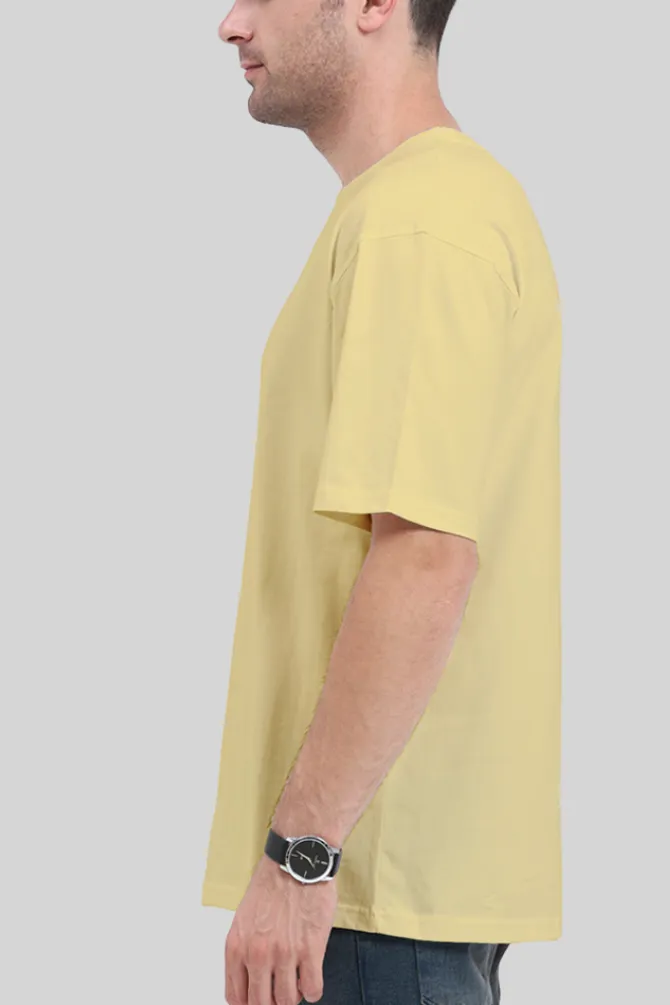 Beige Lightweight Oversized T-shirt for men