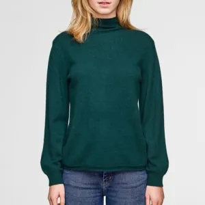 Blouson Sleeve Sweater (Pine Needle Heather)