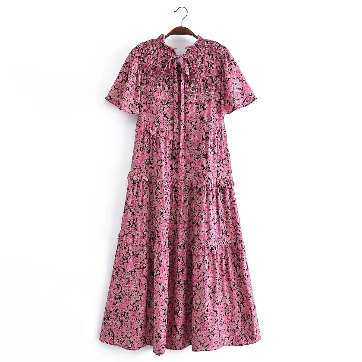 Boho Midi Dress, Smock Sundress, Bartley