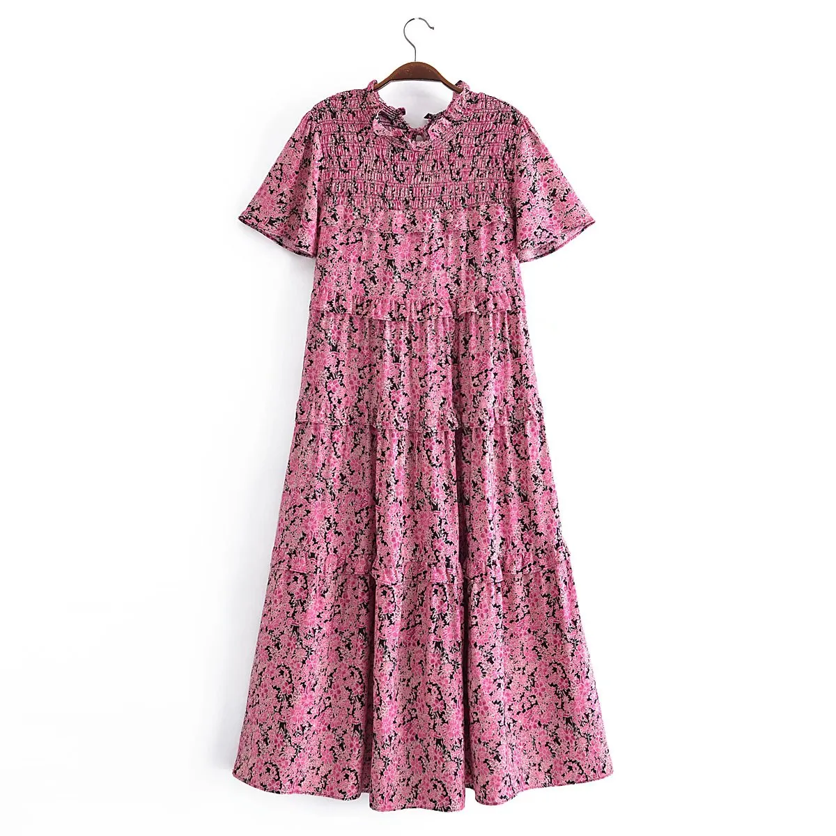 Boho Midi Dress, Smock Sundress, Bartley