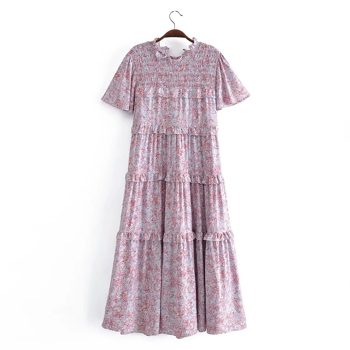 Boho Midi Dress, Smock Sundress, Bartley