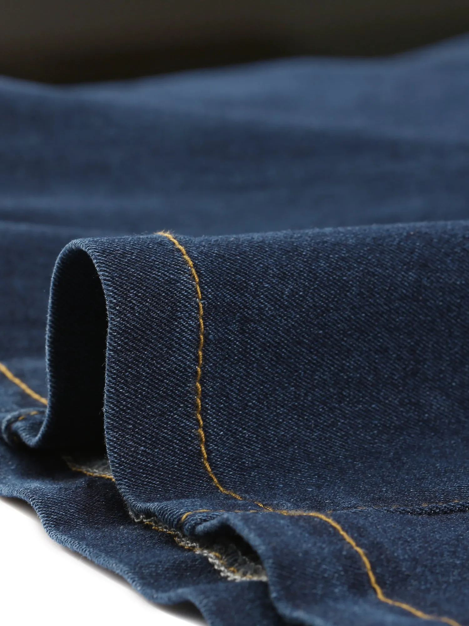 Casual Denim High Waisted A-Line Flared Midi Skirt
