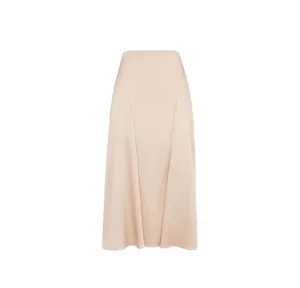 CHAMPAGNE-COLOURED SILK SKIRT