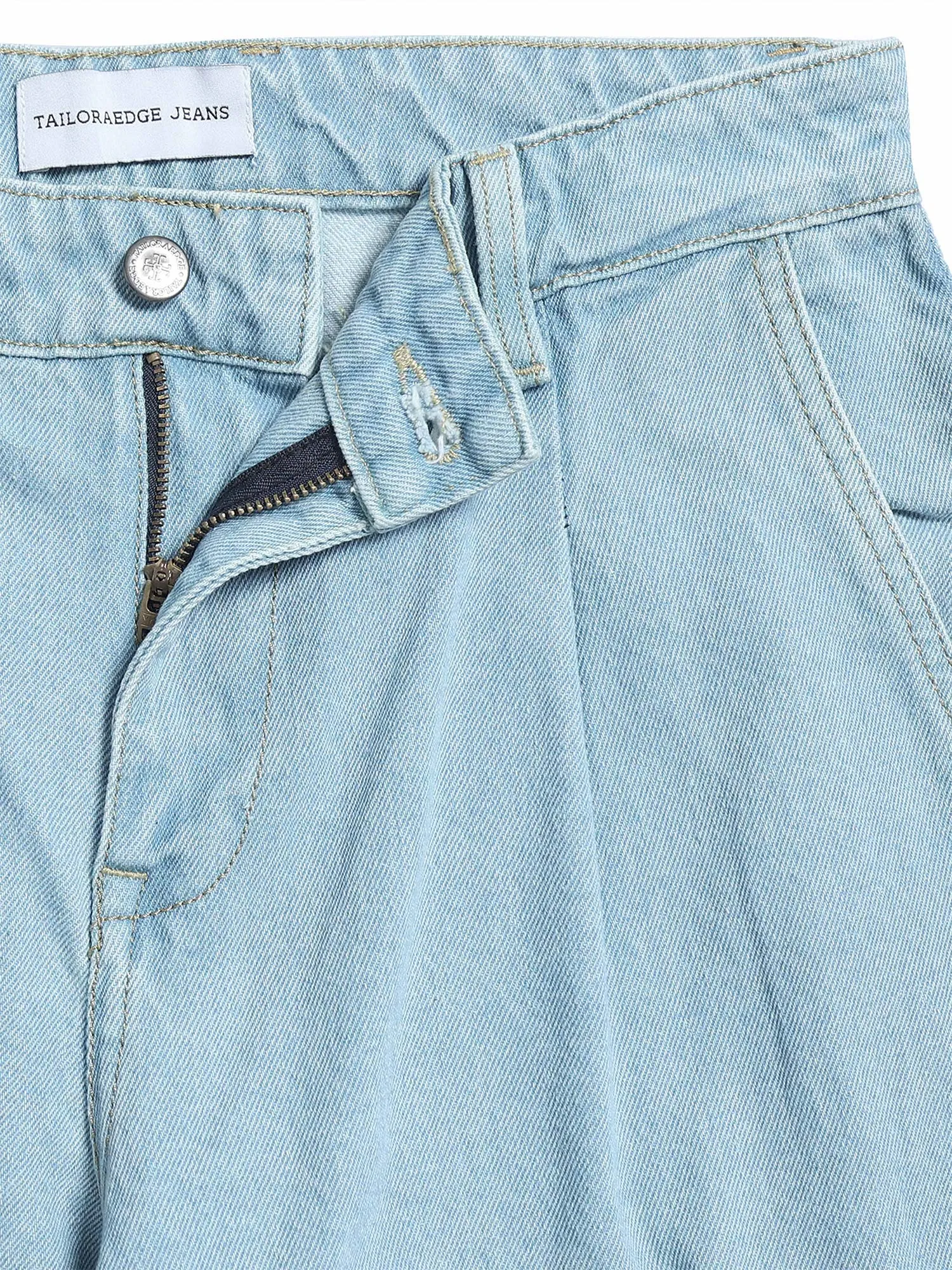 Classic Relaxed Light Blue Denim Cargo