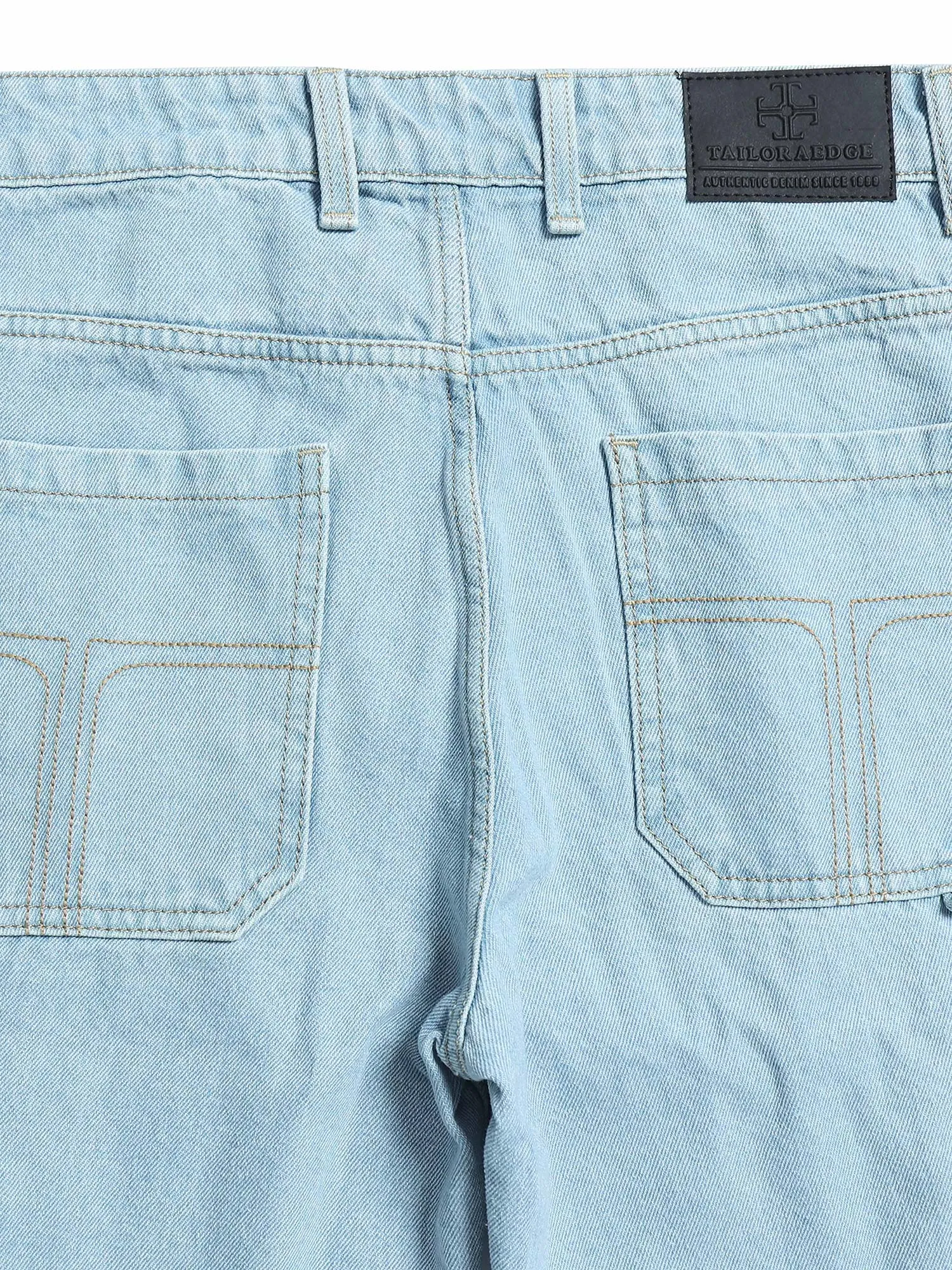 Classic Relaxed Light Blue Denim Cargo