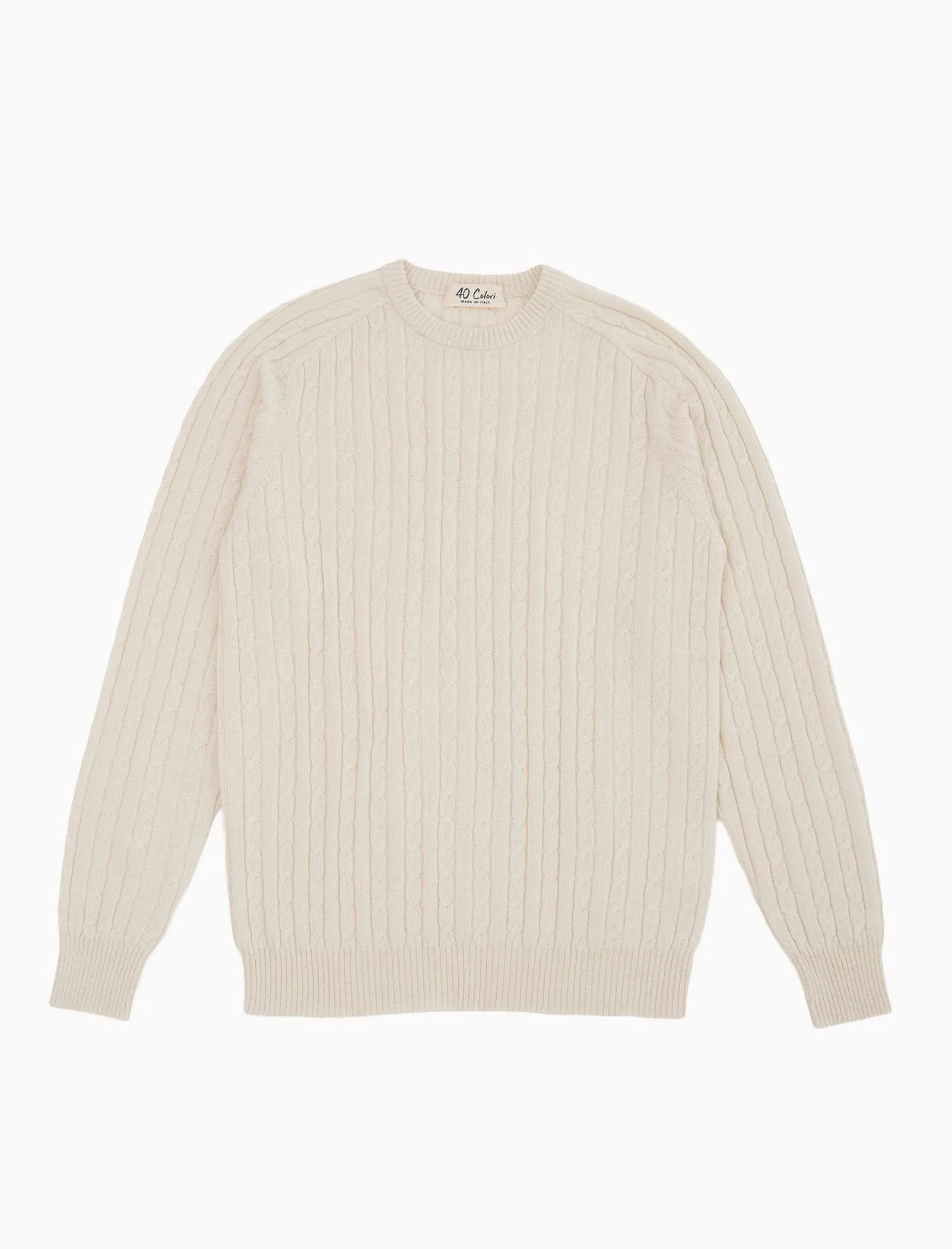 Cream Cable Knit Cashmere Jumper