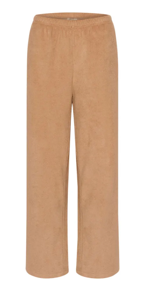 Cream Terry Fleece Pants