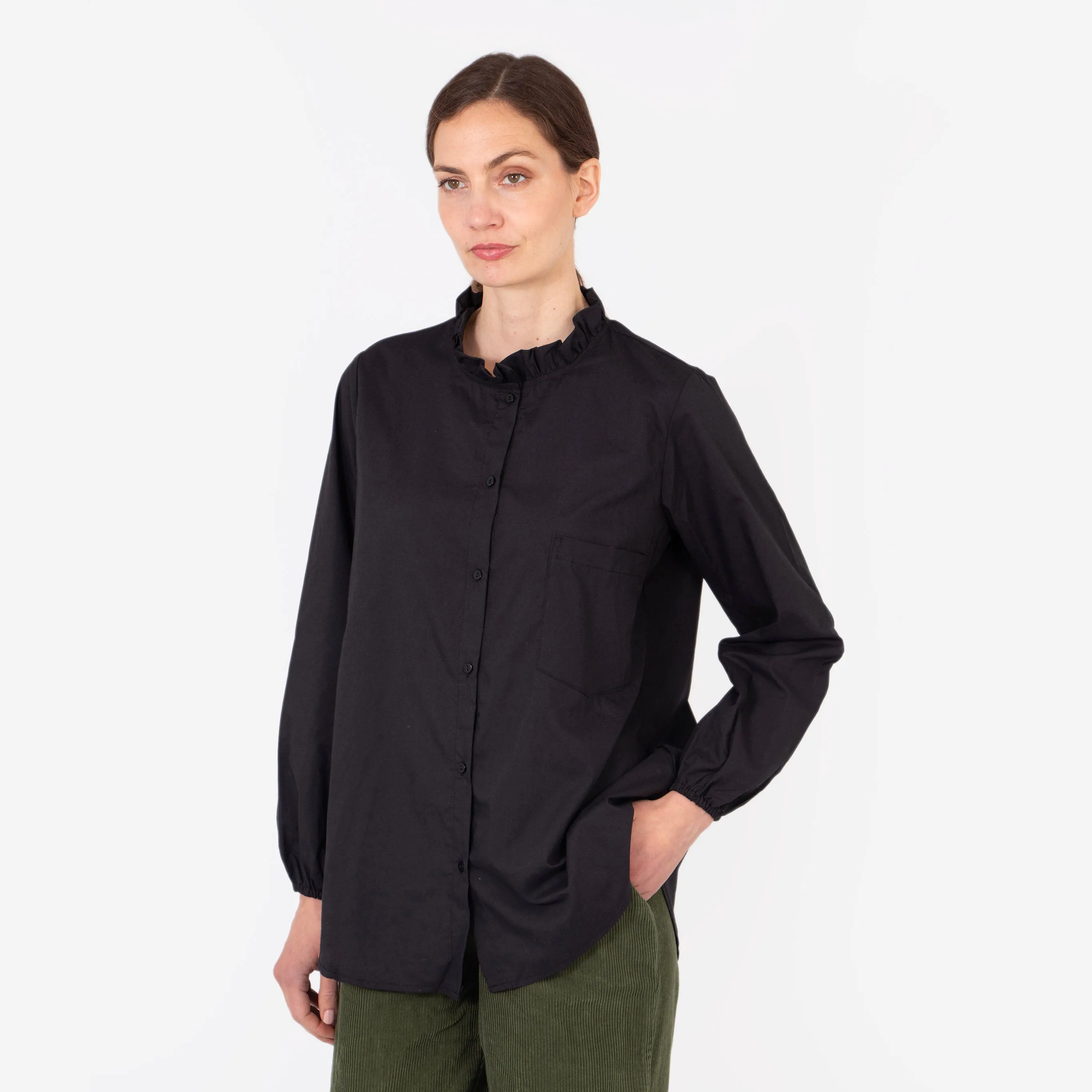Darcey Oversized Shirt - Black