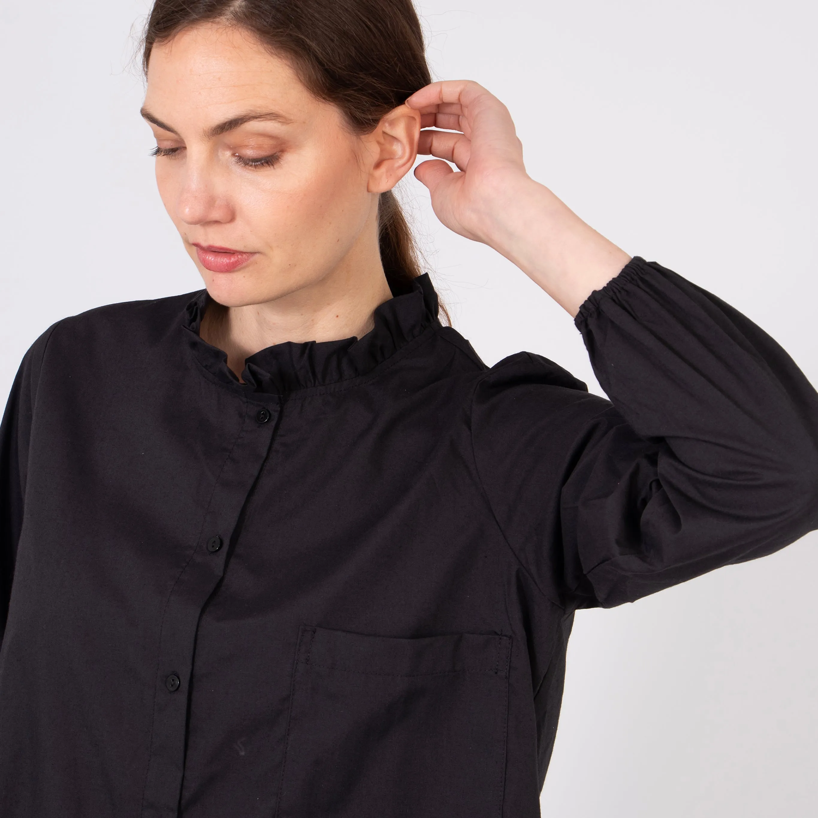 Darcey Oversized Shirt - Black