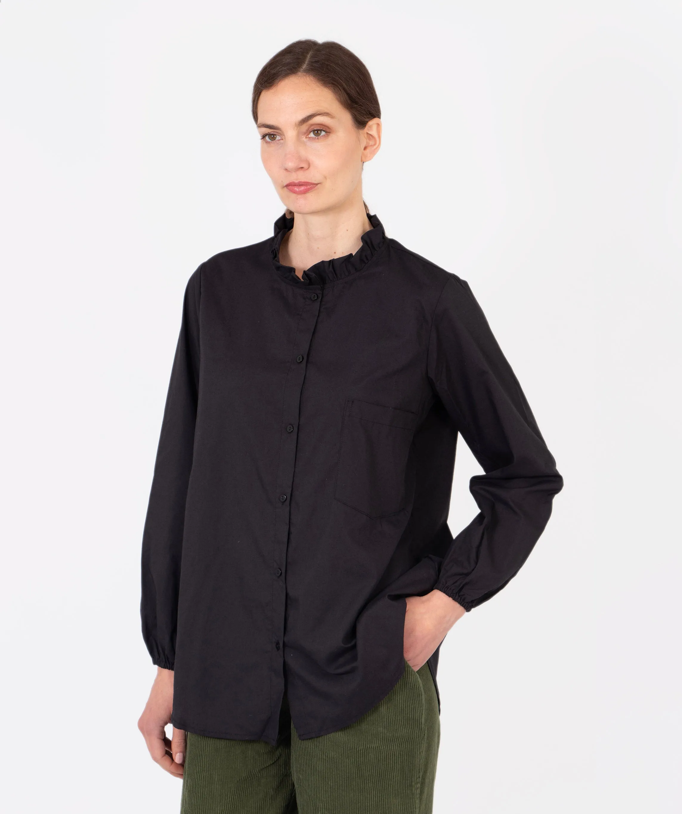 Darcey Oversized Shirt - Black
