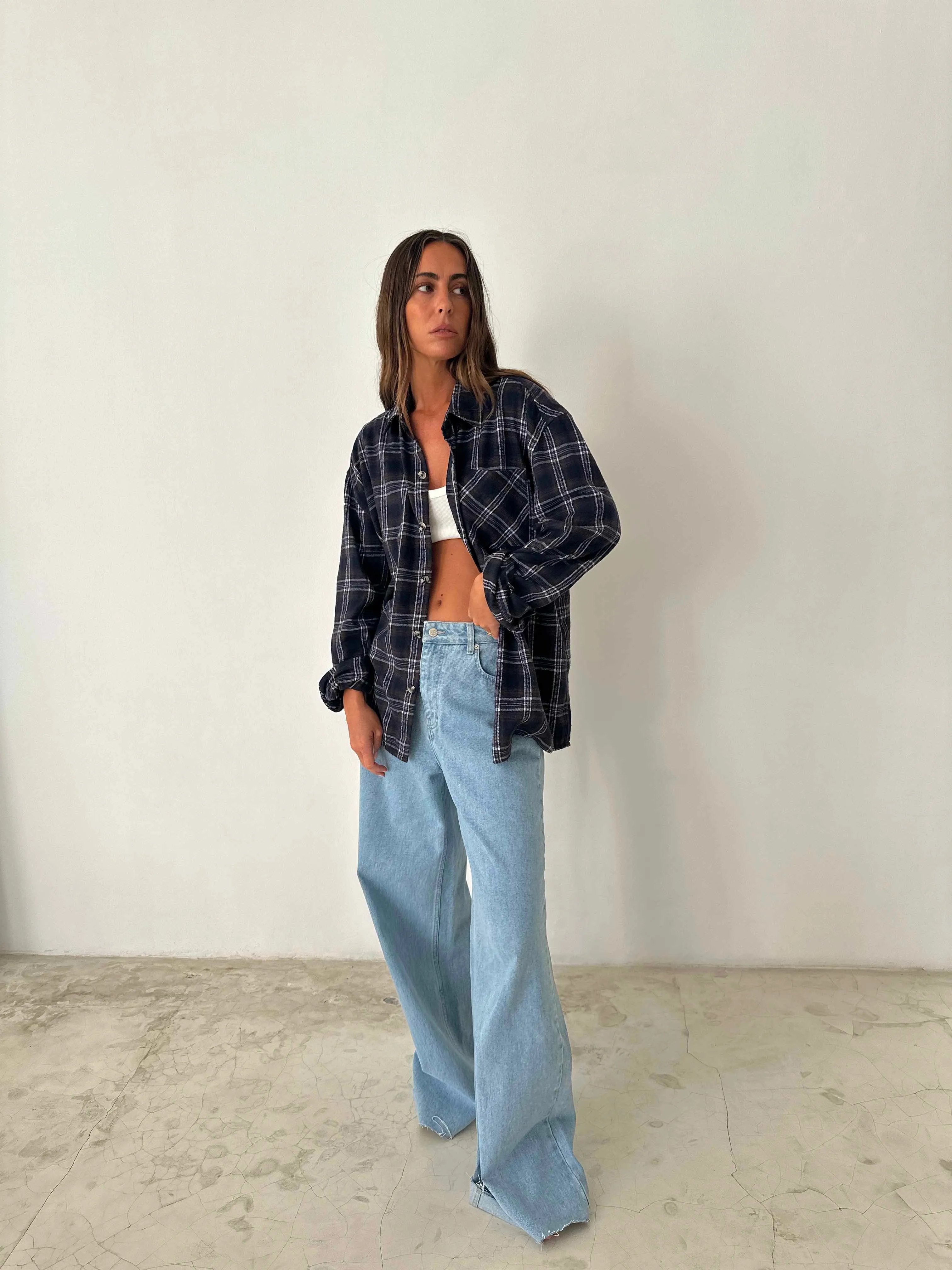 FLANNEL SHIRT in BLUE