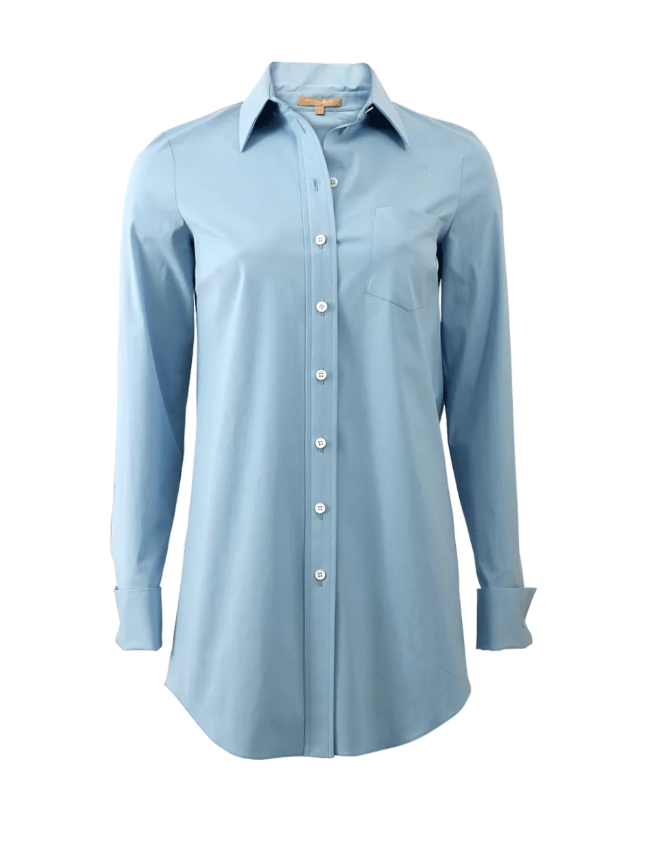 French Cuff Tunic Blouse