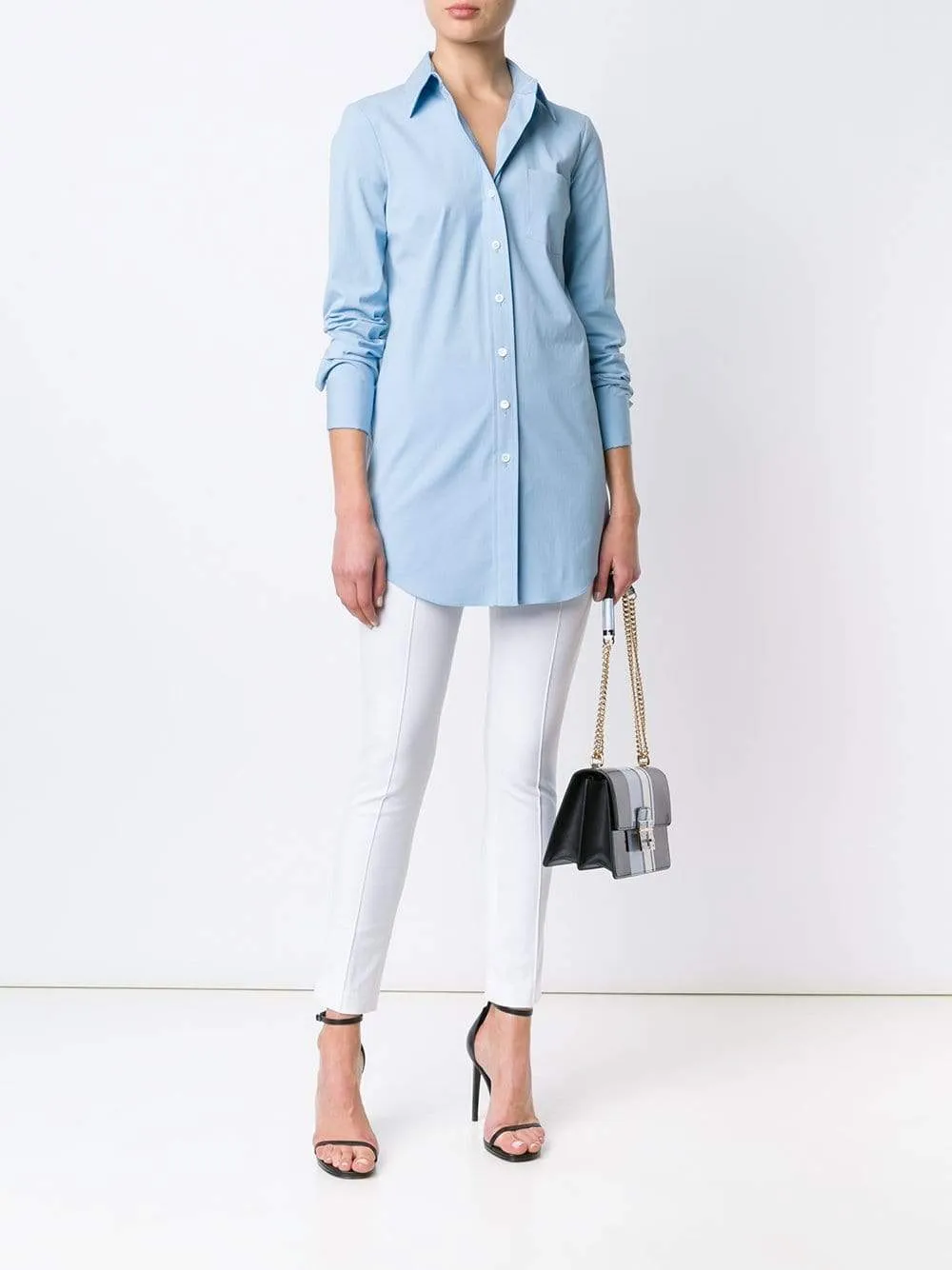 French Cuff Tunic Blouse