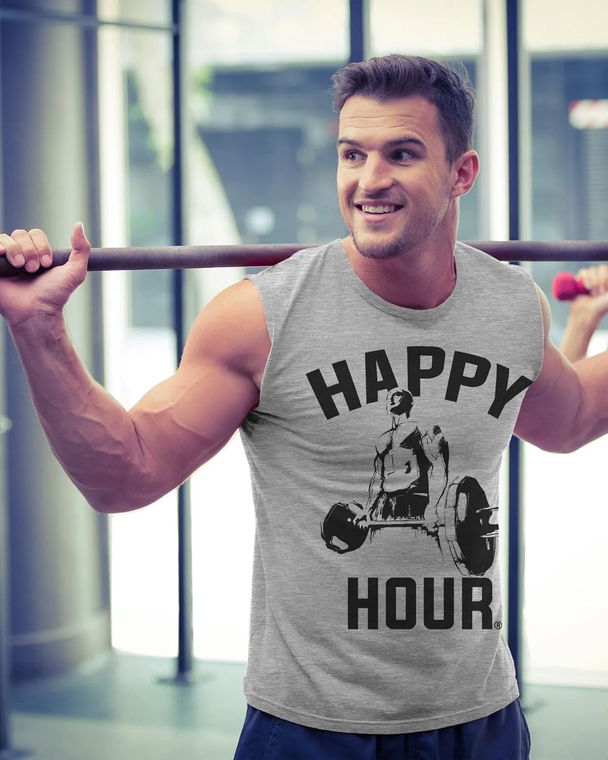 Funny Gym Tank Tops Mens Sleeveless Workout Lifting Shirts Muscle Deadlift Squat