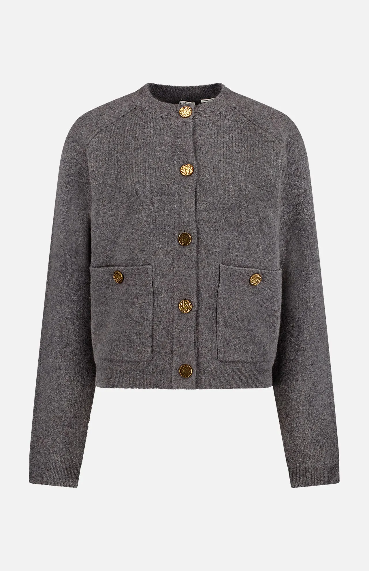 Hammered Button Cardigan