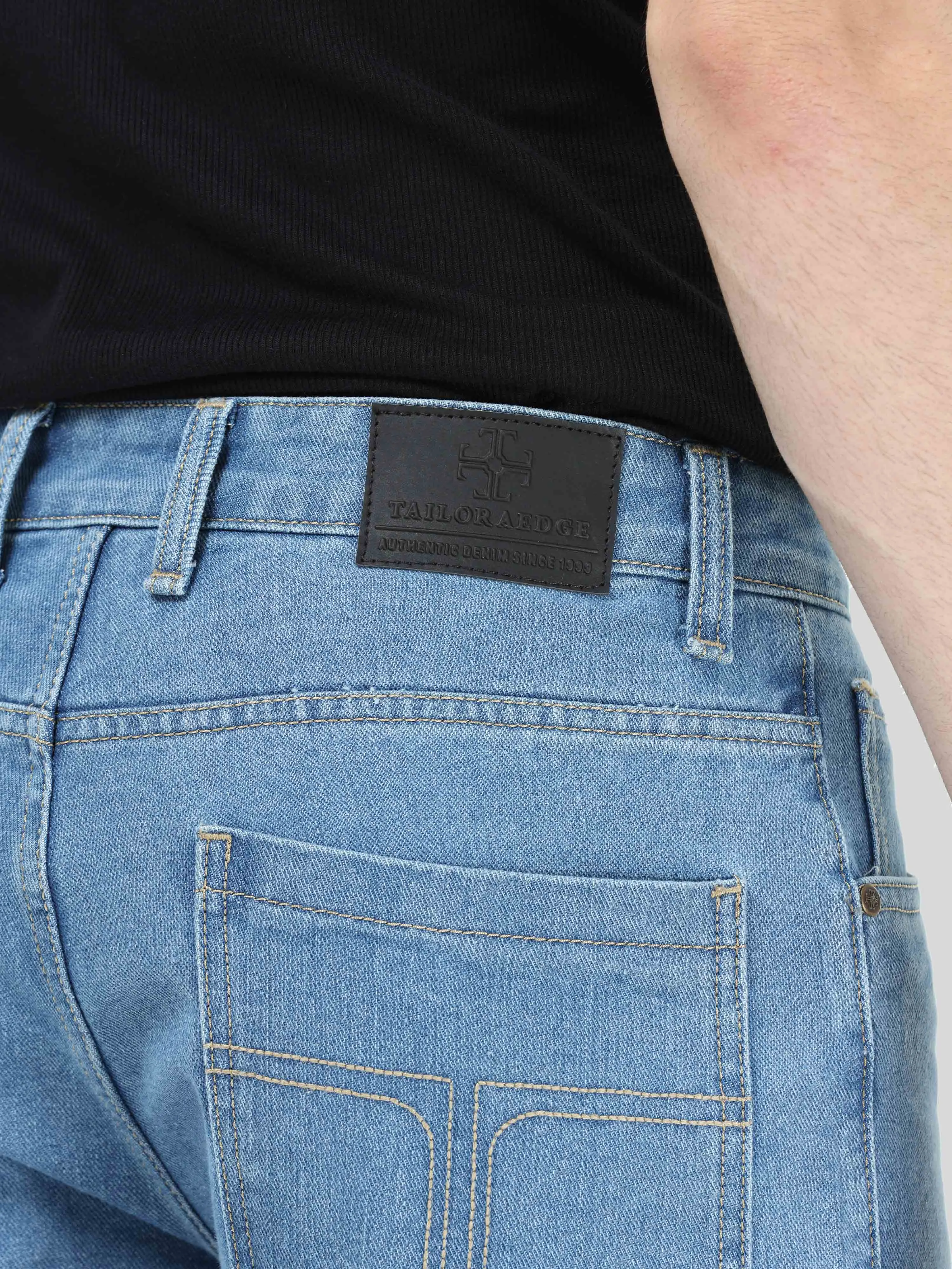 Hippe Light Blue Relaxed Fit Denim Cargo