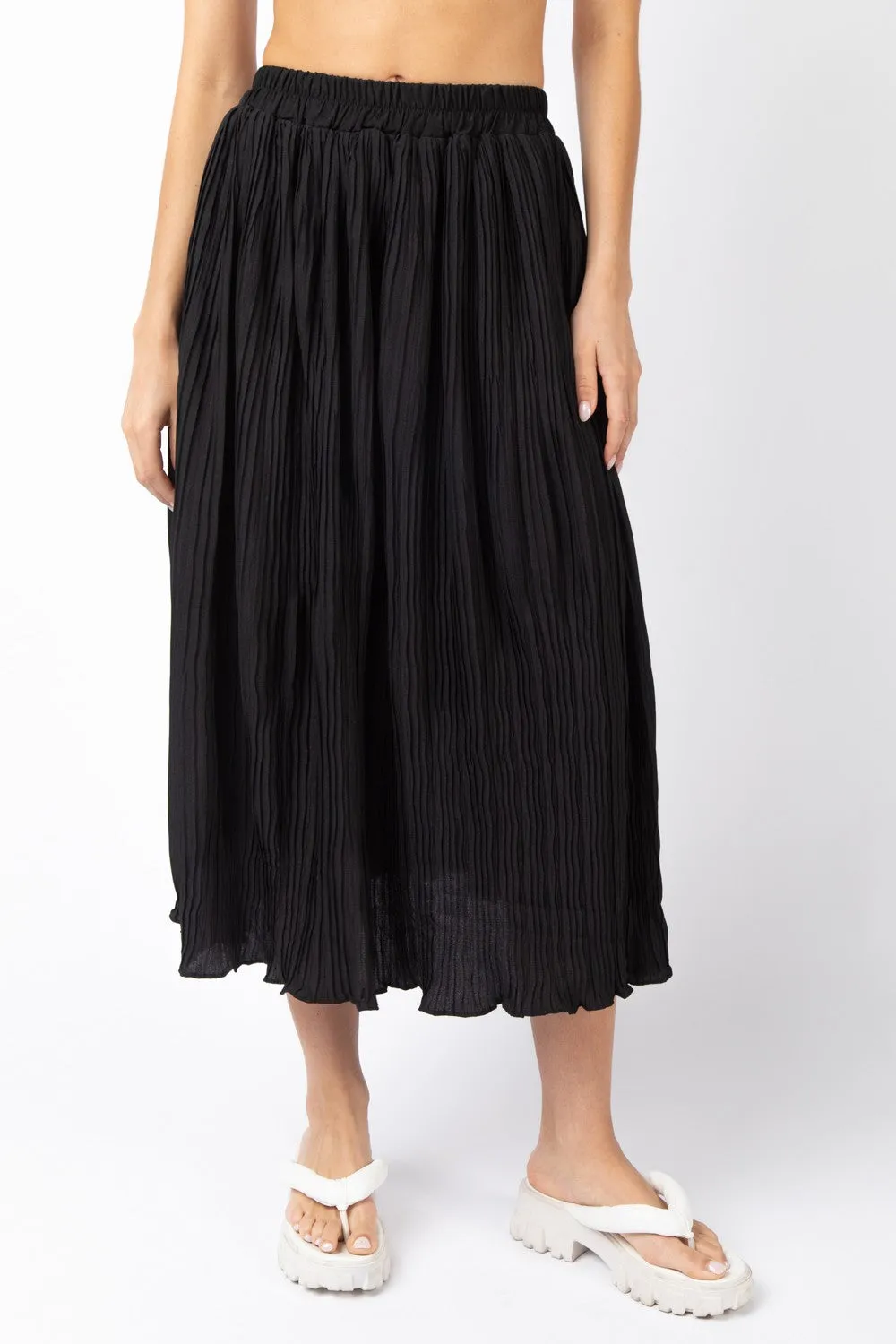 Kai pleated skirt