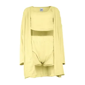 Kora Cotton 3-Piece Lounge Set - Banana