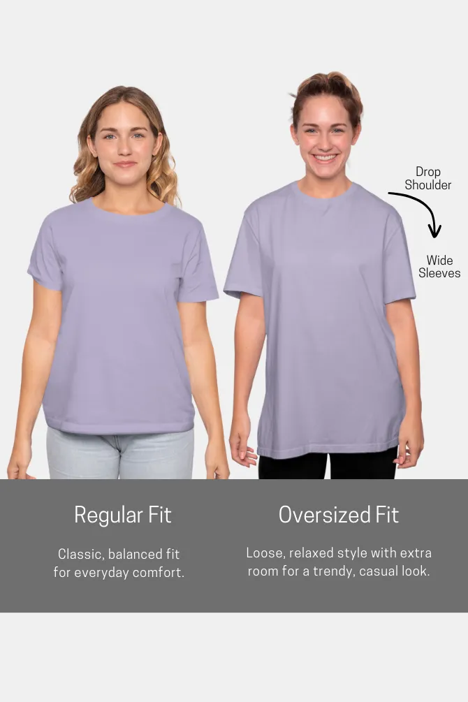 Lavender Lightweight Oversized T-shirt for women