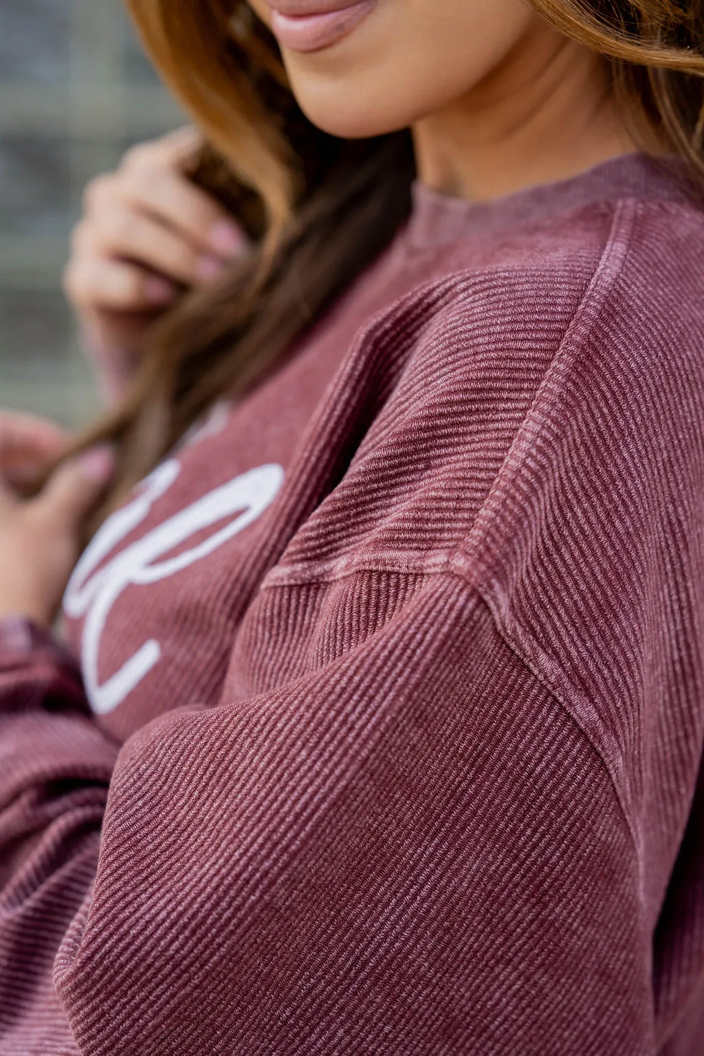 Local Ribbed Graphic Crewneck