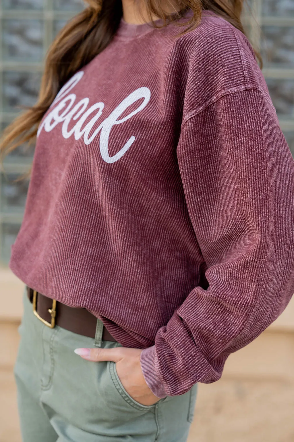 Local Ribbed Graphic Crewneck