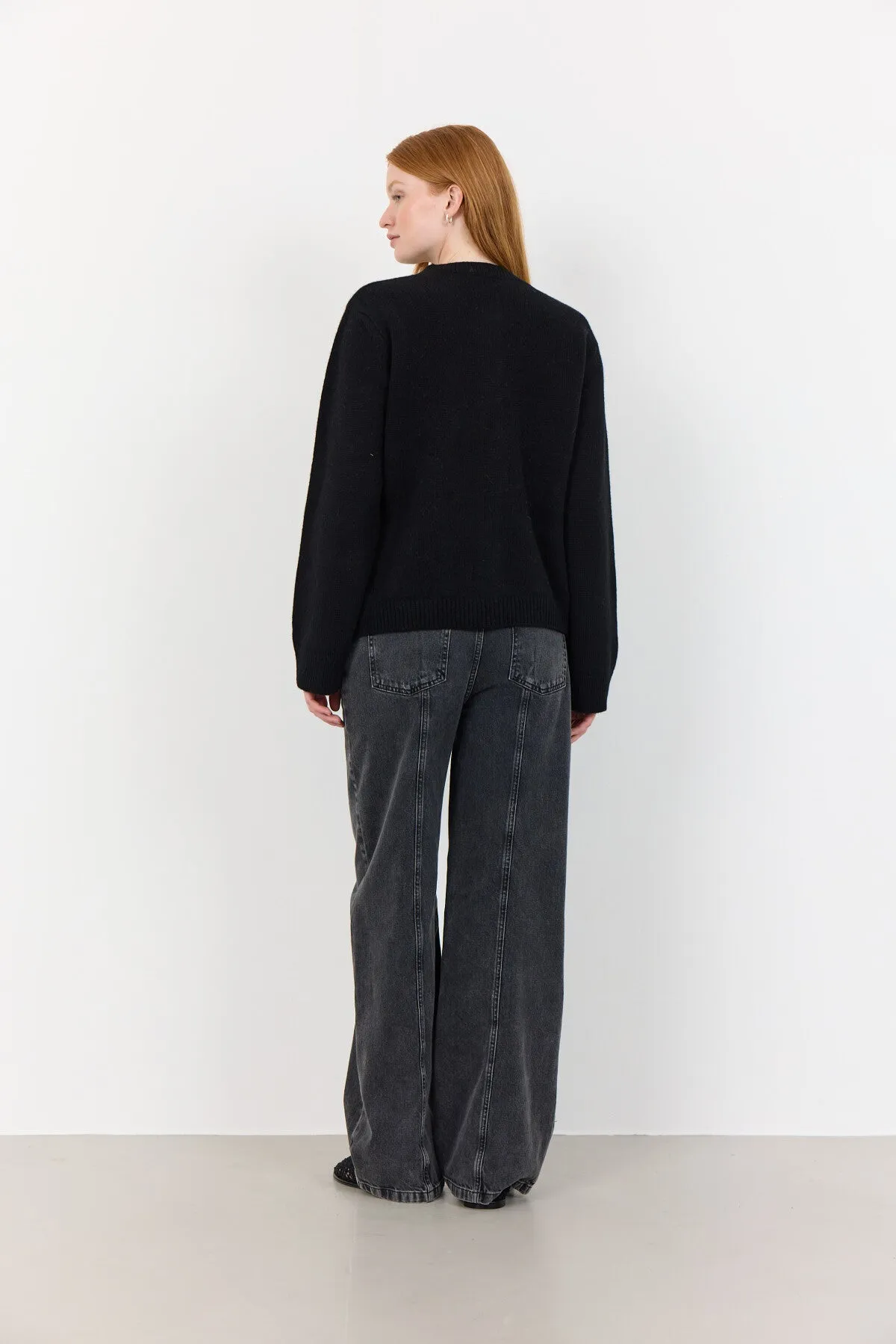 LR-PERLE 9 Cardigan Black