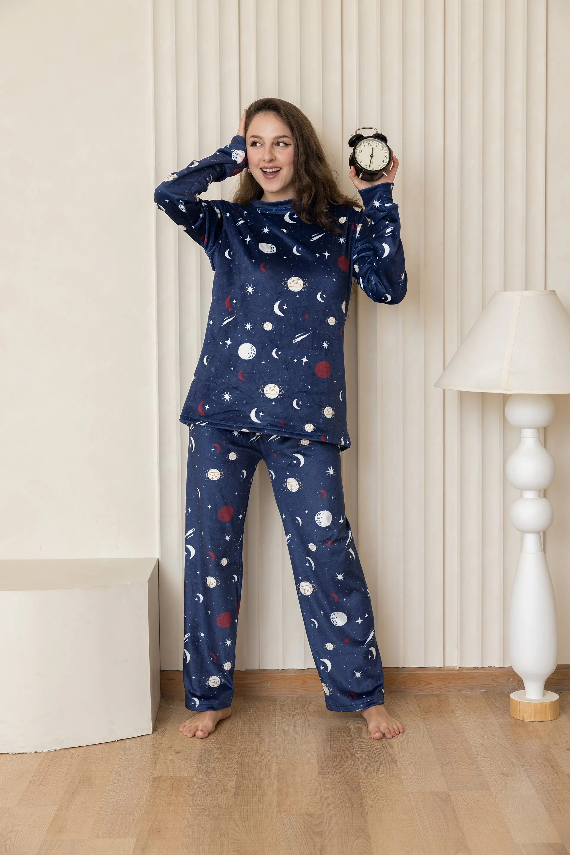 Lunar Pajama Set - Navy Blue