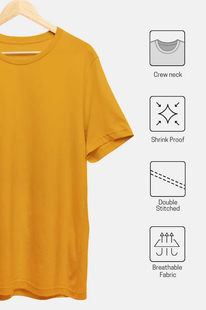 Mustard Yellow Oversized T-shirt for women