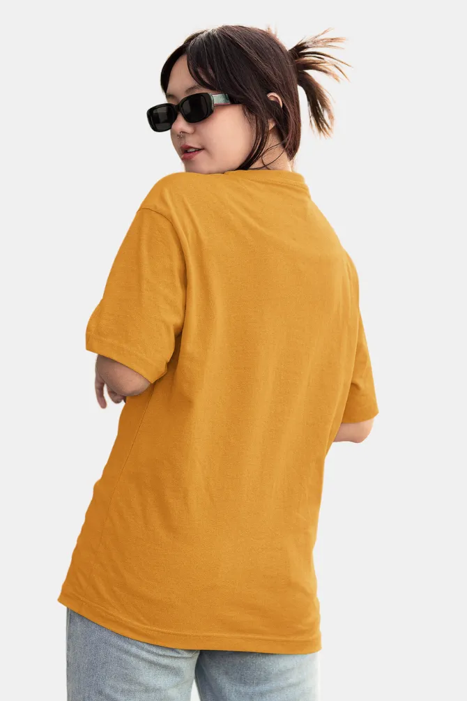 Mustard Yellow Oversized T-shirt for women
