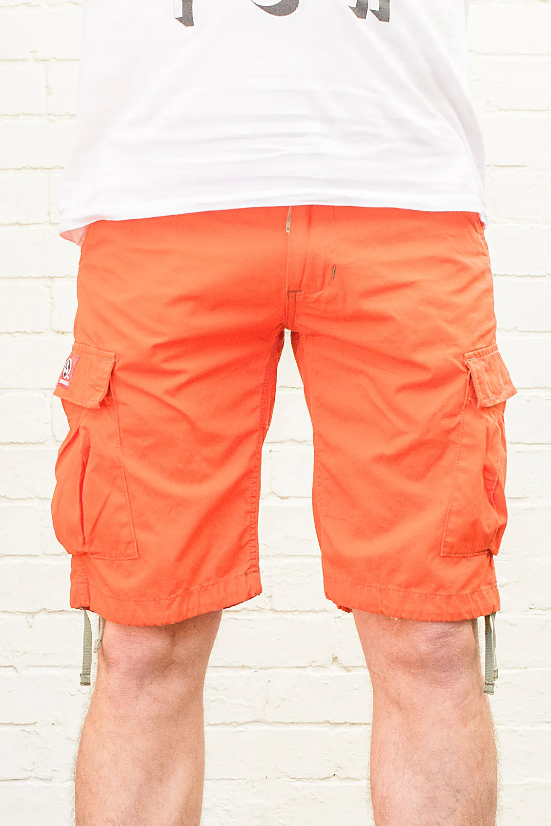 Orange Shorter Length Molecule 55002 Lightweight Cargo Shorts