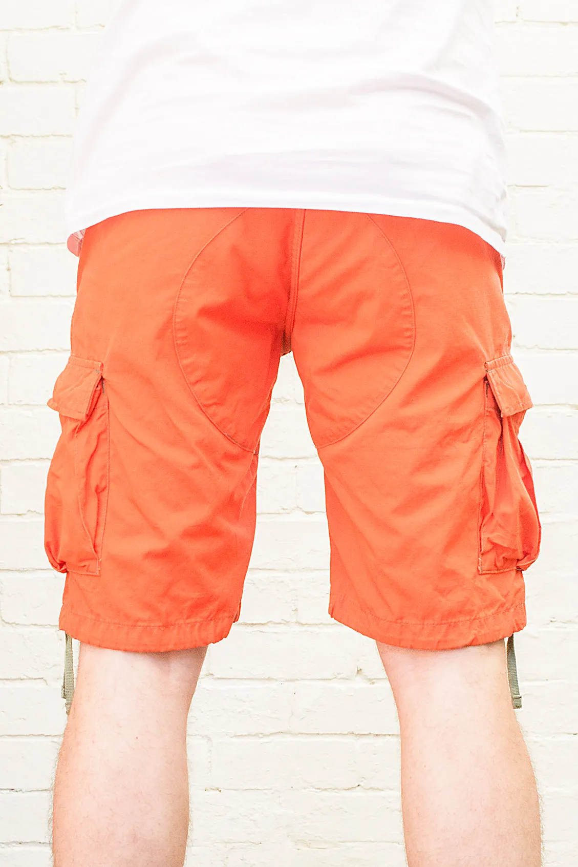 Orange Shorter Length Molecule 55002 Lightweight Cargo Shorts