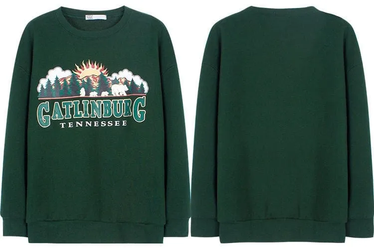 Oversized Green Vintage Sweater