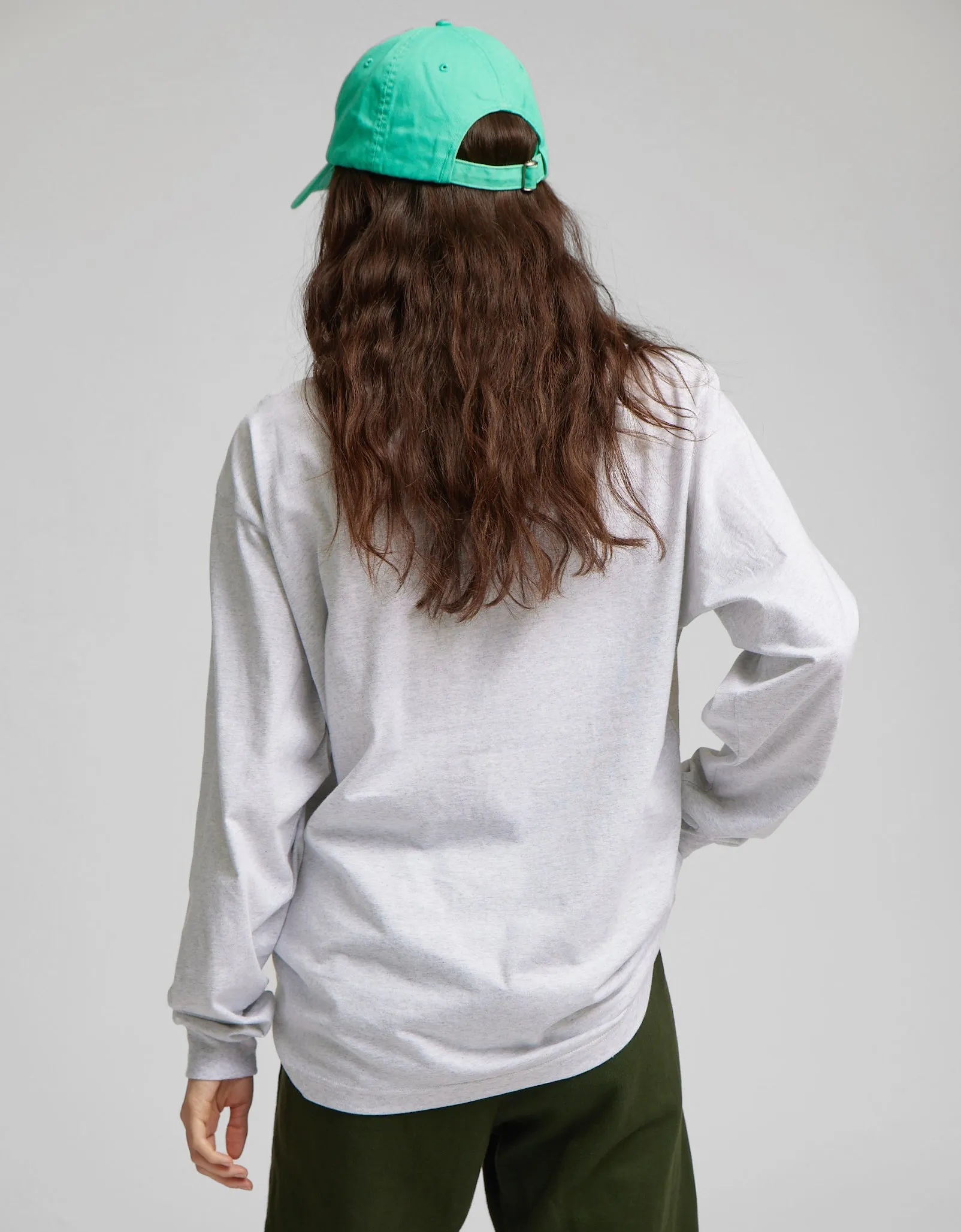Oversized Organic LS T-shirt - Faded Pink