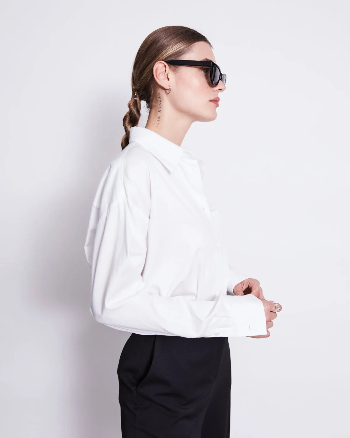 OVERSIZED SHIRT MAMRO WHITE