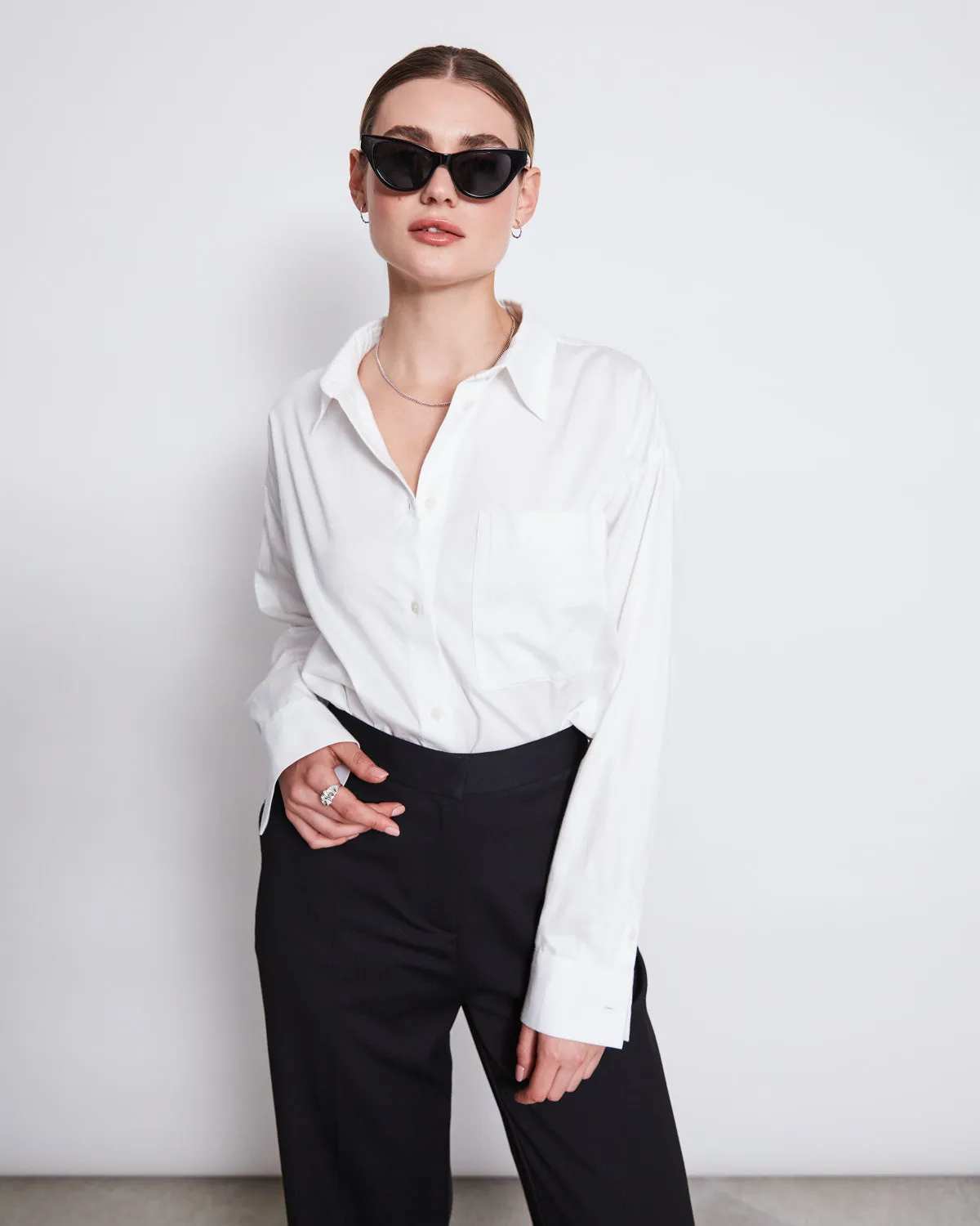 OVERSIZED SHIRT MAMRO WHITE