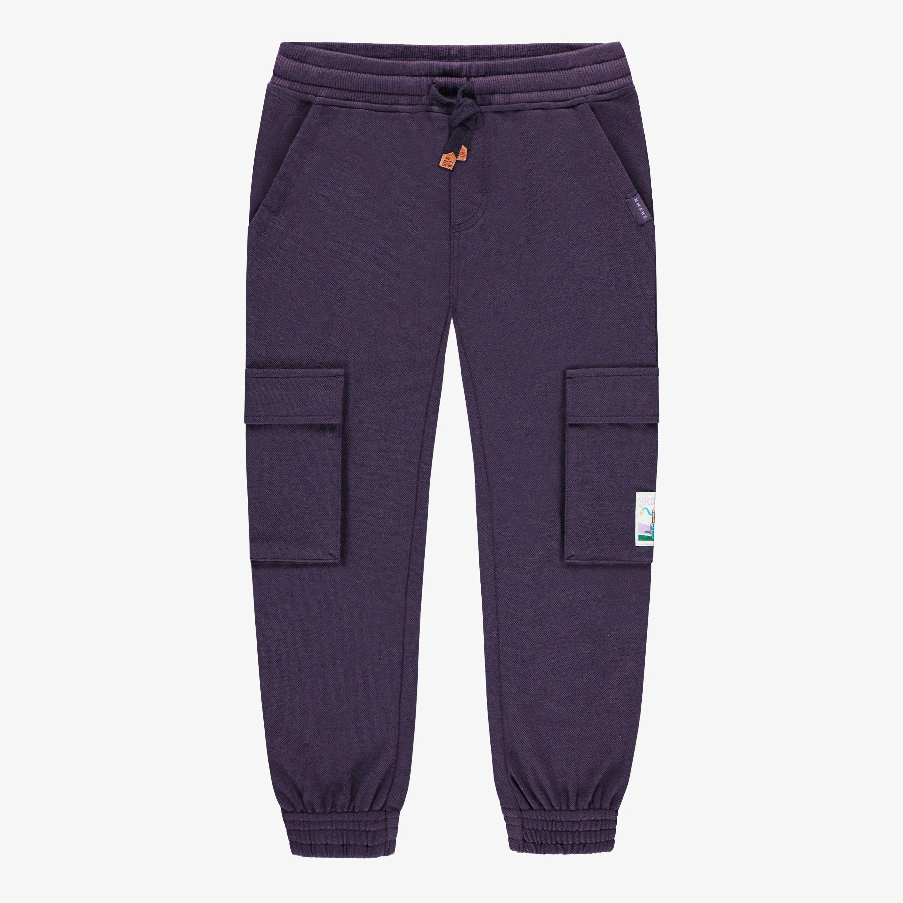 Pantalon prune en piqué, enfant || Plum pants in piqué, child