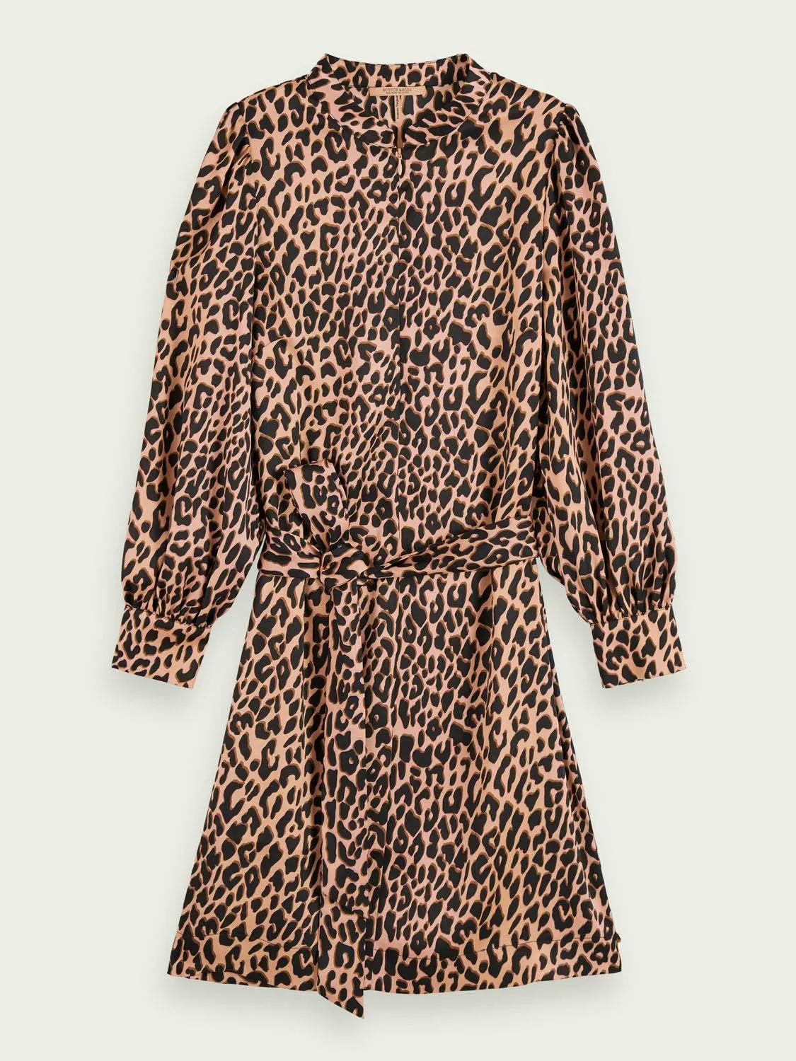 Printed waist tie dress in Combo F