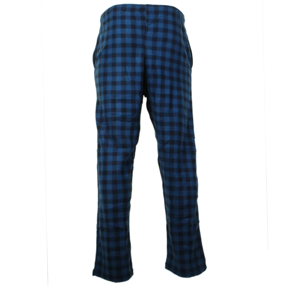 Rugged Frontier Men's Comfy Fleece Plaid Fleece Lounge Sleep Bottom Pajama Pants