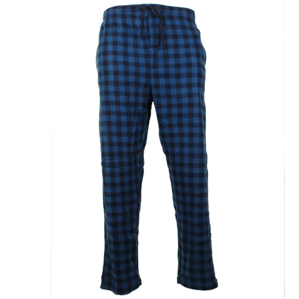 Rugged Frontier Men's Comfy Fleece Plaid Fleece Lounge Sleep Bottom Pajama Pants