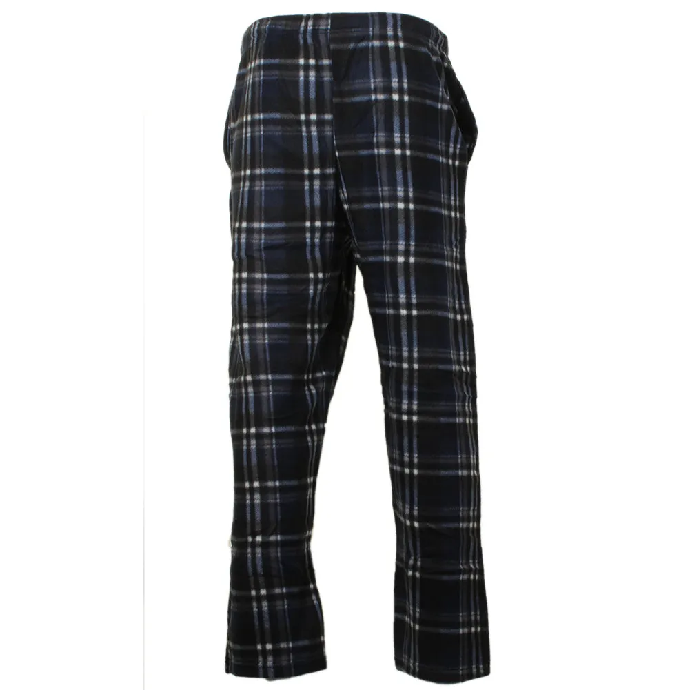 Rugged Frontier Men's Comfy Fleece Plaid Fleece Lounge Sleep Bottom Pajama Pants