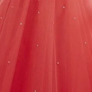Sequin Fitted V-Neck Slit Gown by Abby Paris 92113