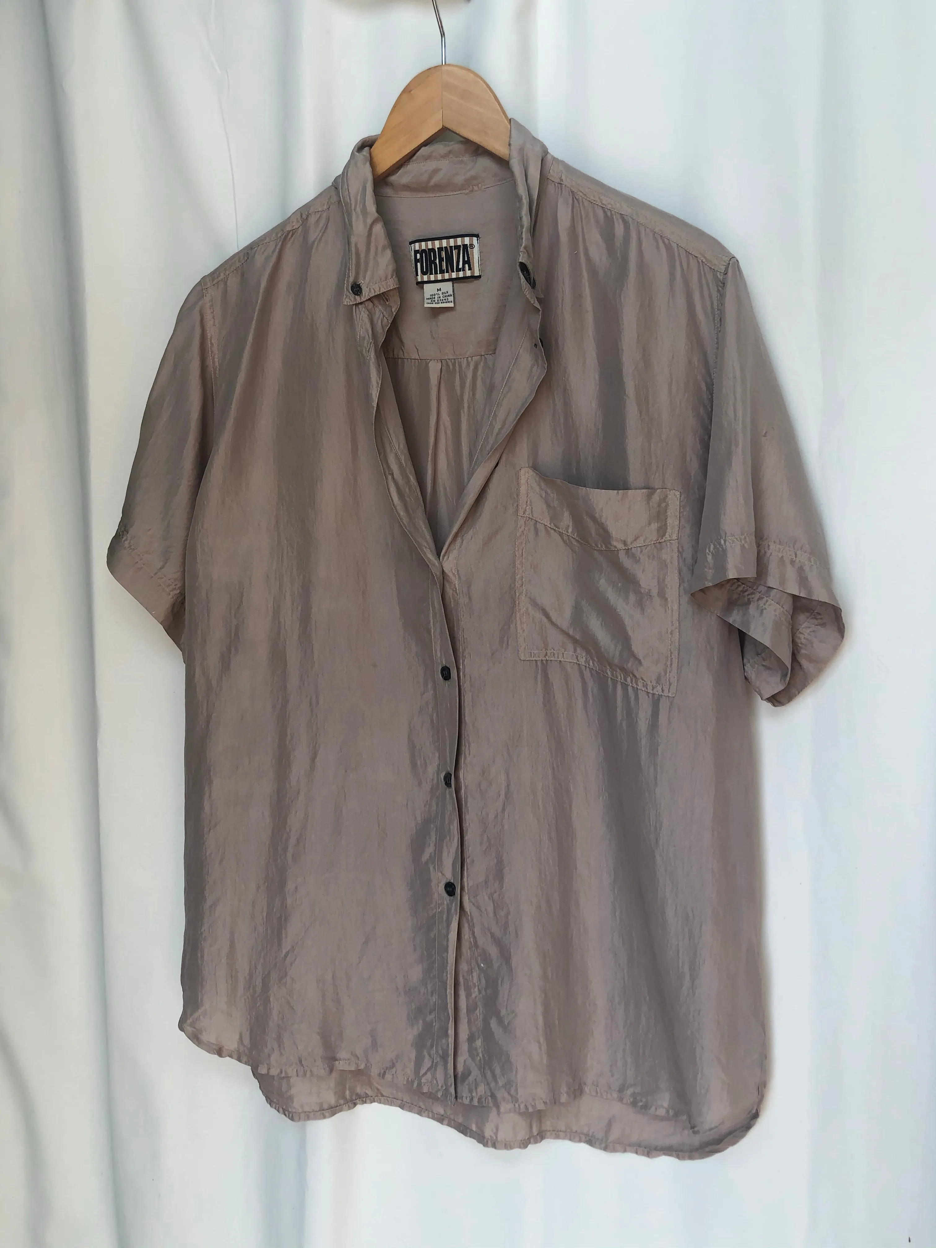 Silk Taupe Shirt