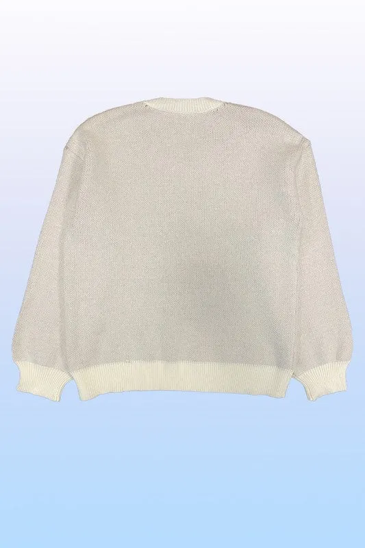Snowman Knit Holiday Women's Sweater