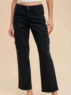 So Much Room for Activities Stretch Denim Cargo Pants