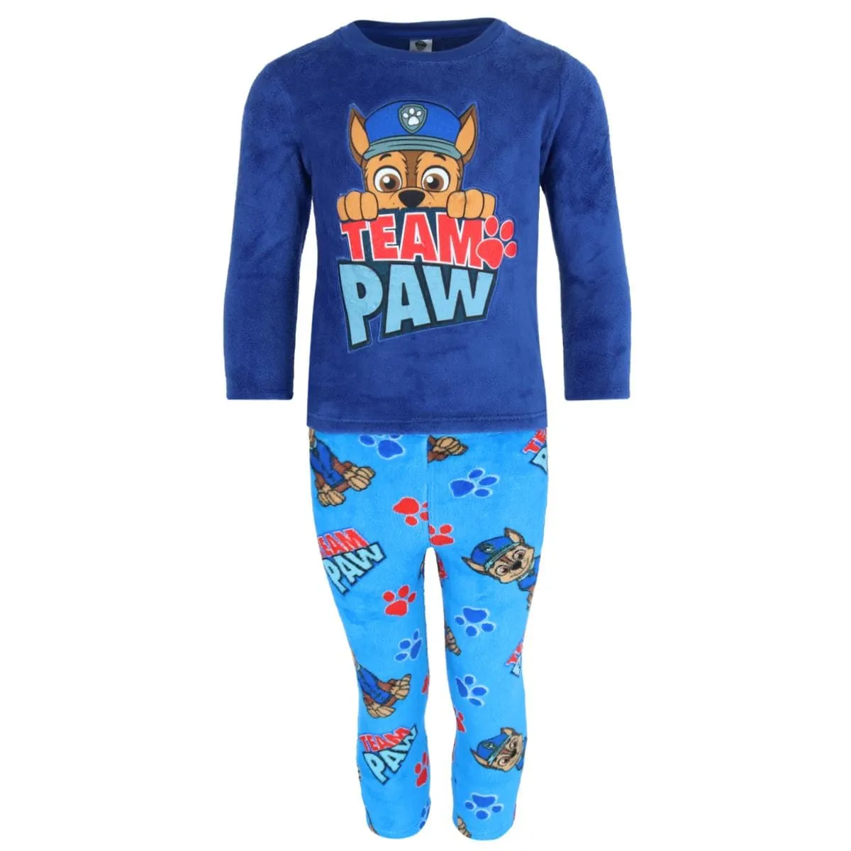 Textiel Trade Toddler Boys Paw Patrol Long Sleeve Fleece Pajama Set