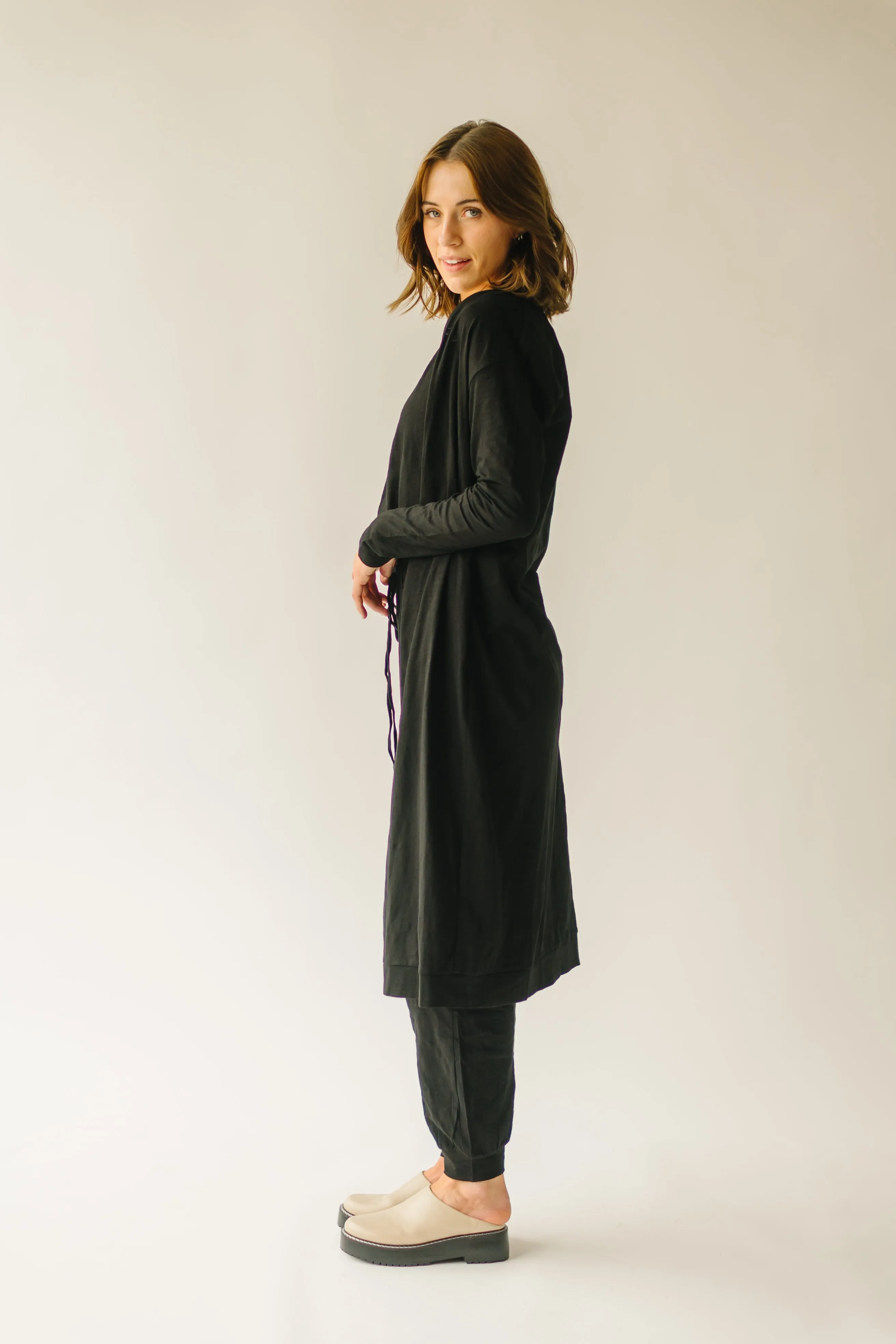 The Schiller Jumpsuit   Cardigan Set in Black