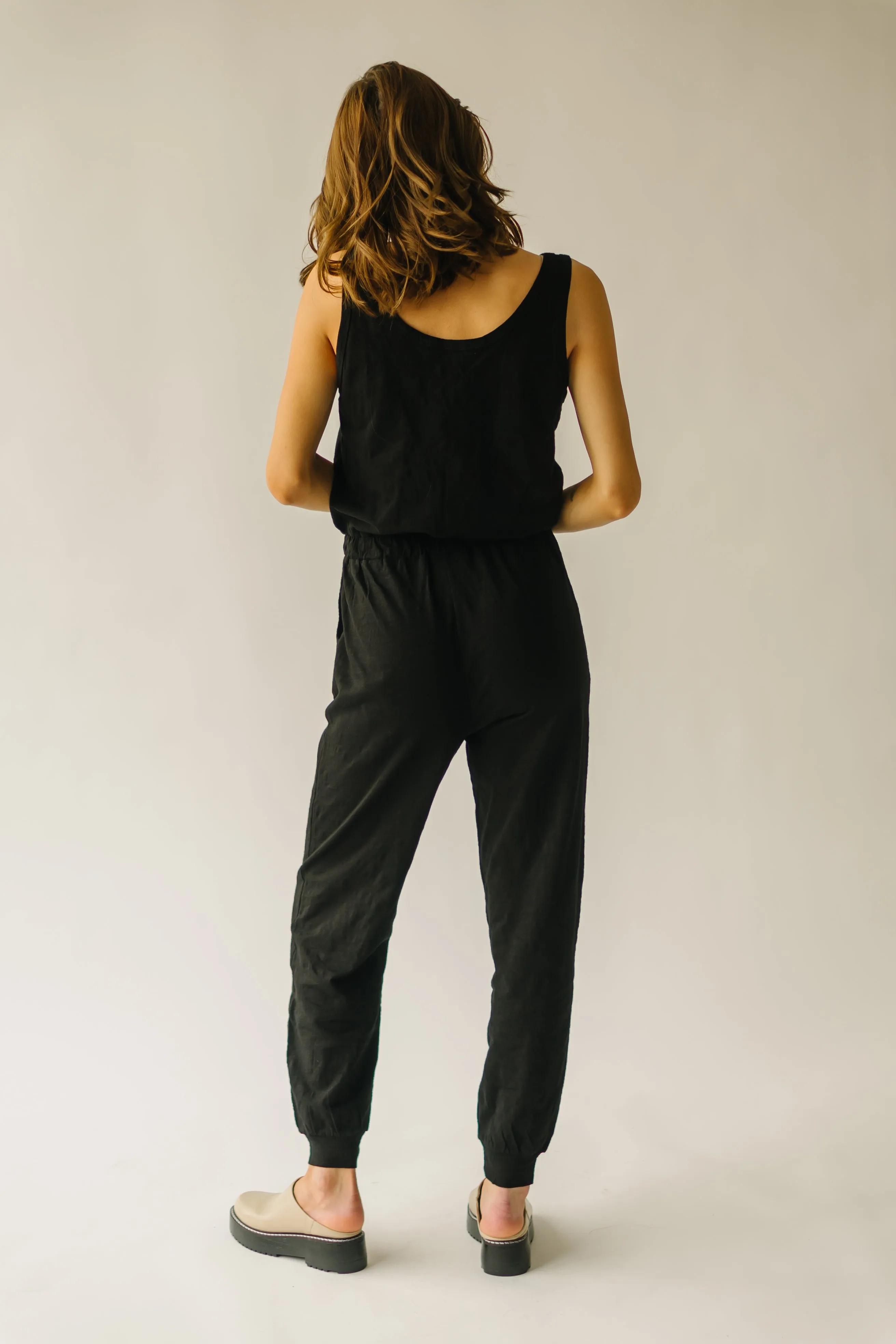 The Schiller Jumpsuit   Cardigan Set in Black