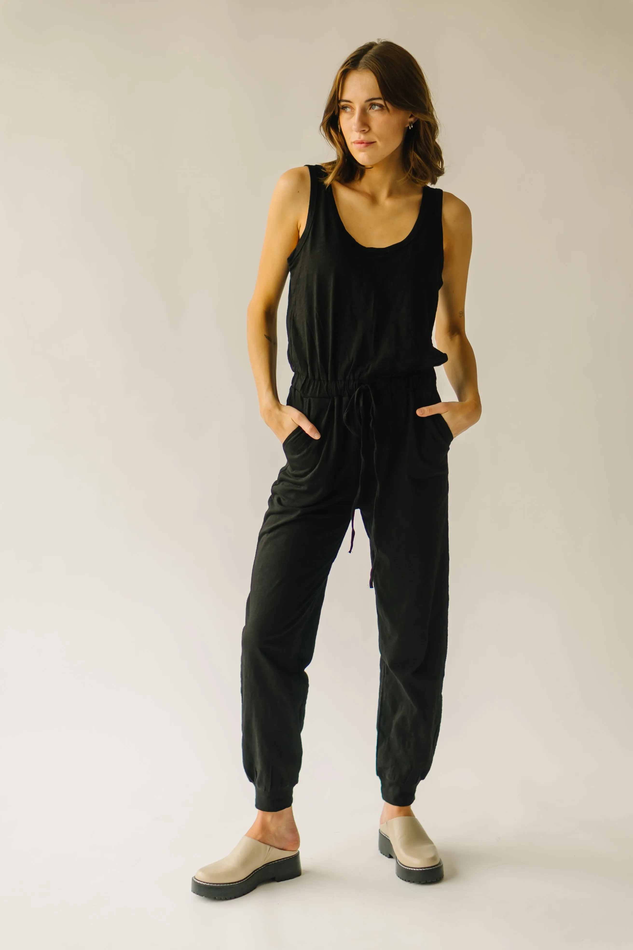 The Schiller Jumpsuit   Cardigan Set in Black