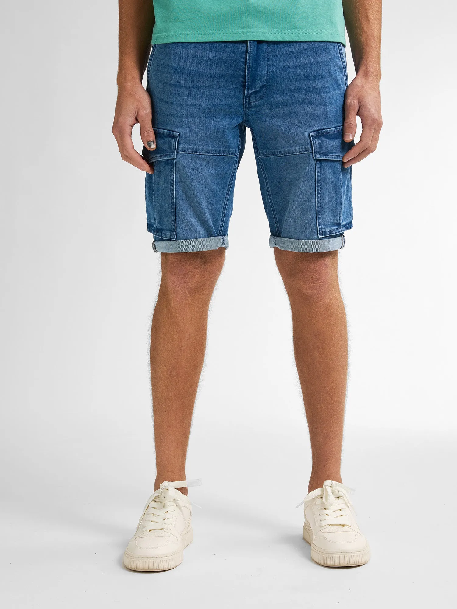 Torino Cargo Shorts Denim Zephyr